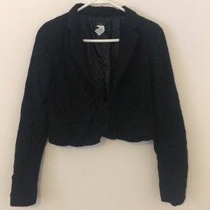 Deb black cropped blazer